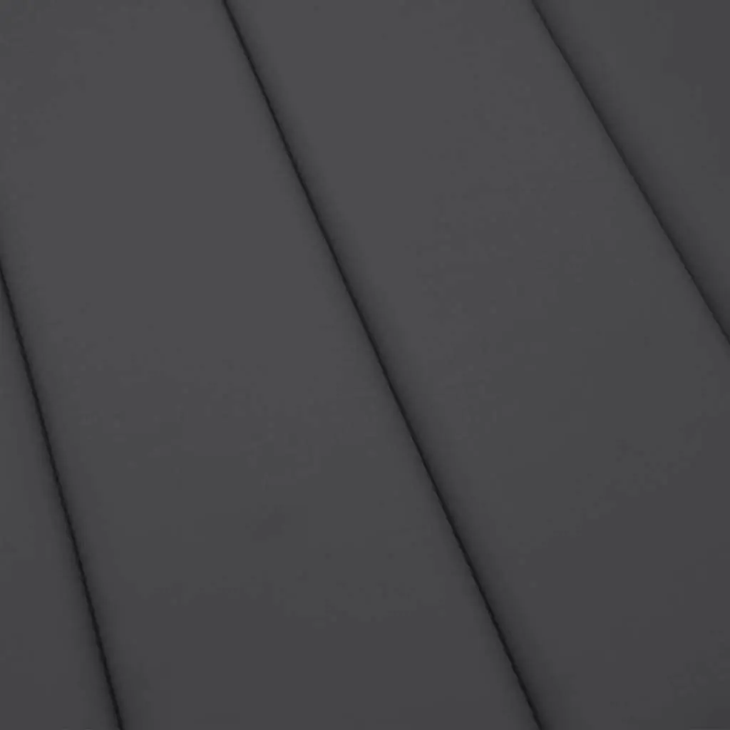 Sun Lounger Cushion Anthracite Outdoor Garden Patio Chair Pad 186x58x4cm Comfort
