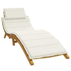 Get Comfortable with This Cream Sun Lounger Cushion for Your Chairs