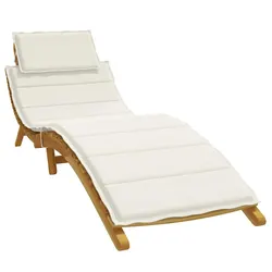 Get Comfortable with This Cream Sun Lounger Cushion for Your Chairs