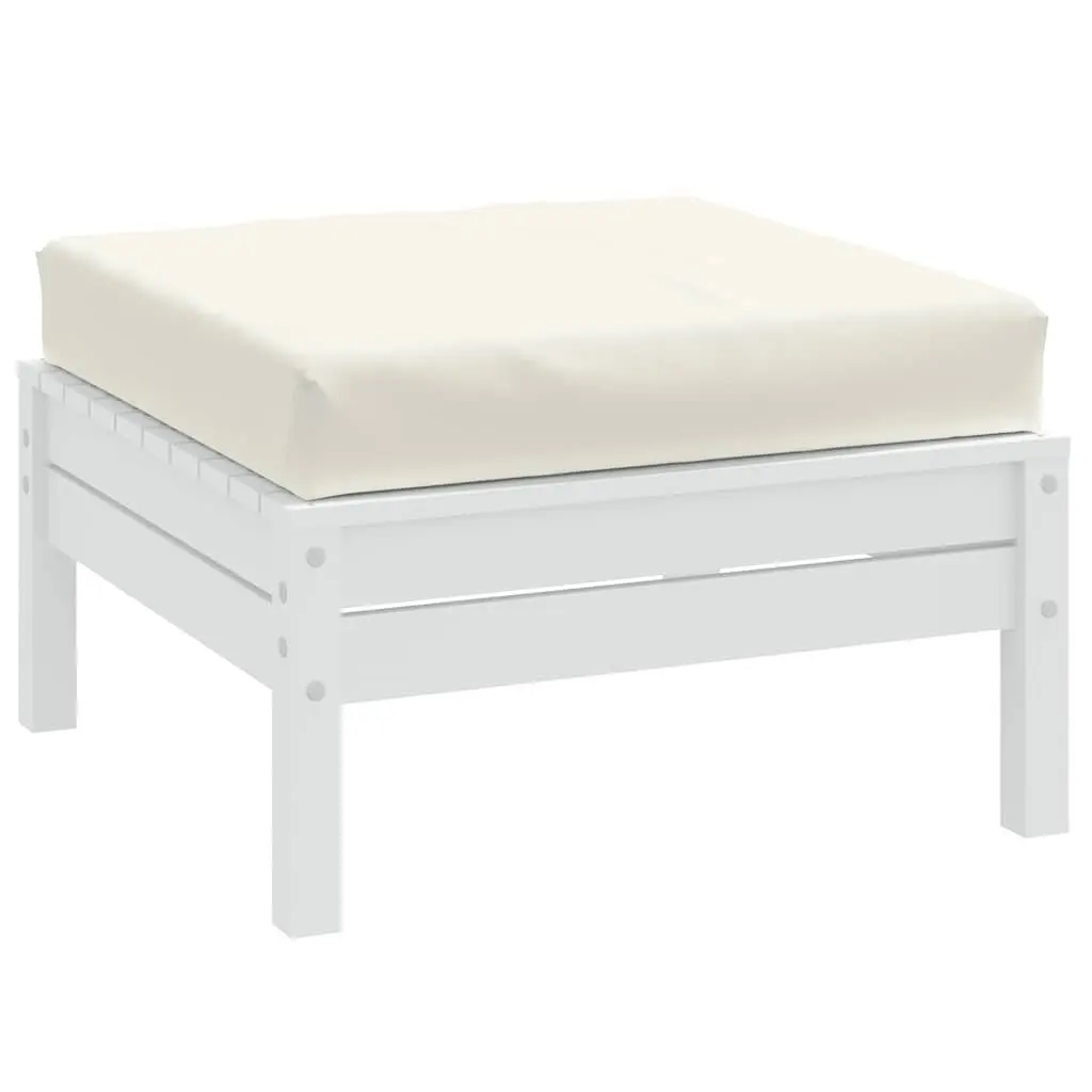 Pallet Cushion Cream 60x60x9.5 cm Foam Filled Durable Polyester Outdoor Indoor Garden Sofa Seat Pad