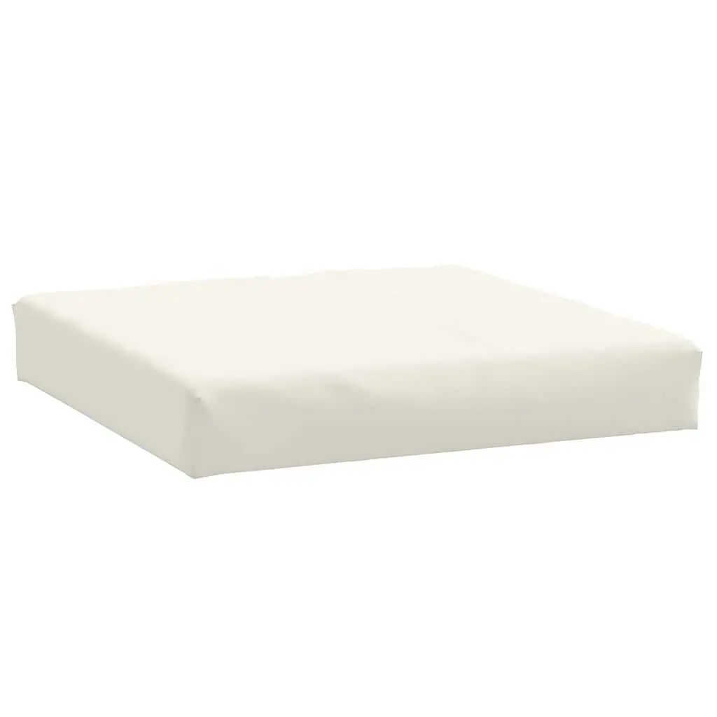 Pallet Cushion Cream 60x60x9.5 cm Foam Filled Durable Polyester Outdoor Indoor Garden Sofa Seat Pad