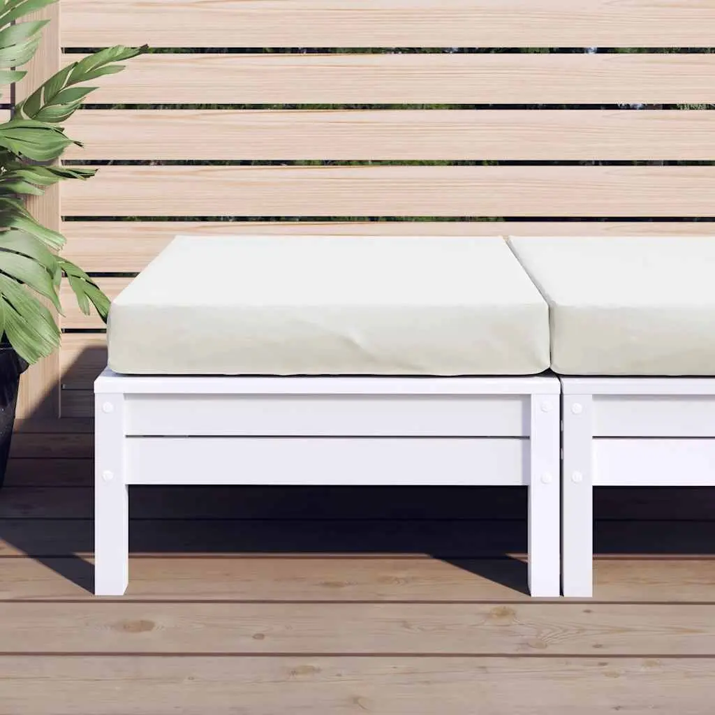 Pallet Cushion Cream 60x60x9.5 cm Foam Filled Durable Polyester Outdoor Indoor Garden Sofa Seat Pad
