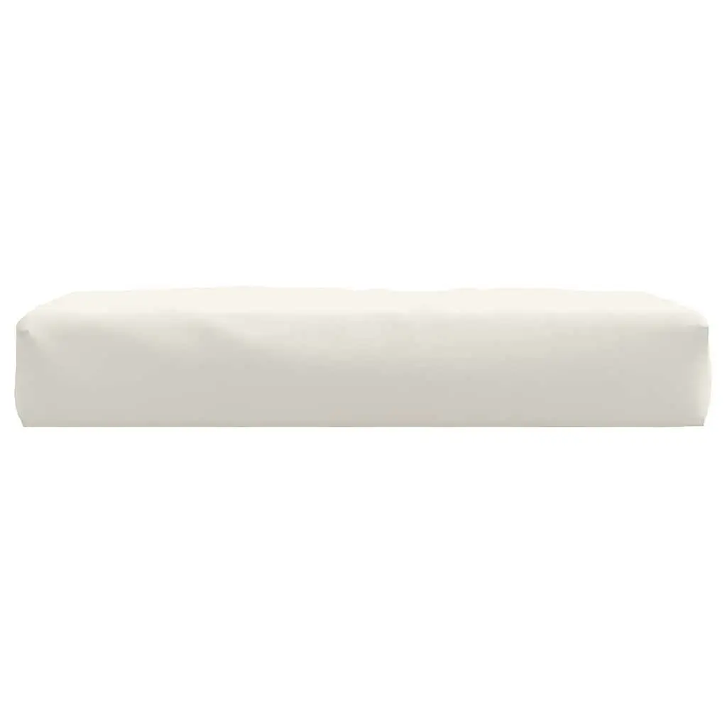 Pallet Cushion Cream 60x60x9.5 cm Foam Filled Durable Polyester Outdoor Indoor Garden Sofa Seat Pad