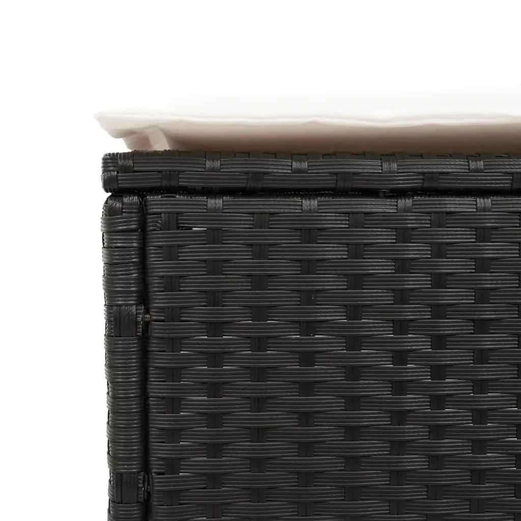 Sun Lounger with Adjustable Backrest and Cushion