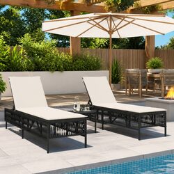 Efficient Sun Loungers Set with Adjustable Features