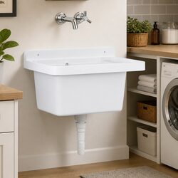 Compact Wall-Mounted Sink Washbasin for Versatile Use