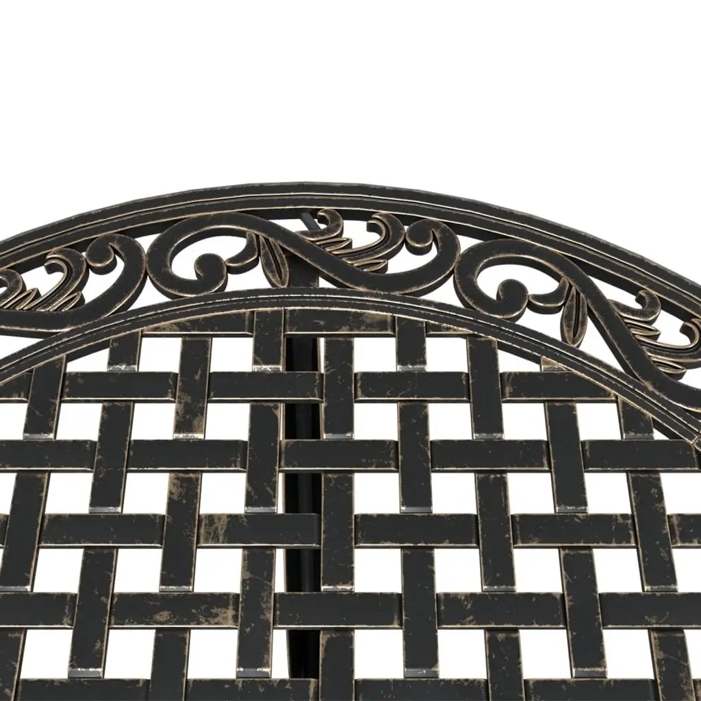 Garden Table Brown Round Outdoor Patio Furniture Umbrella Hole Ø90x75 cm