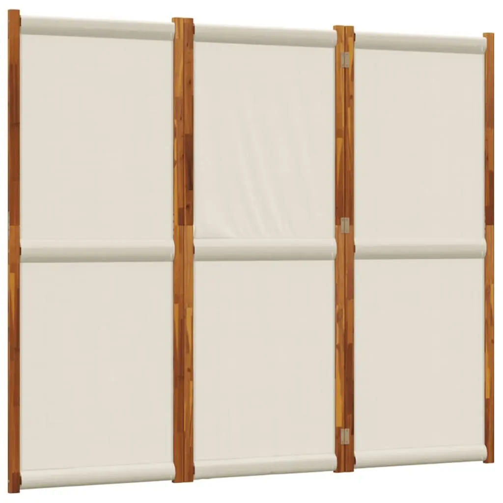 Folding Partition Grey 3-Panel Room Divider 210x180 cm Indoor Privacy Screen