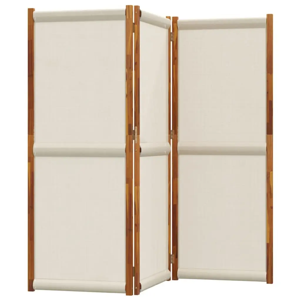 Folding Partition Grey 3-Panel Room Divider 210x180 cm Indoor Privacy Screen