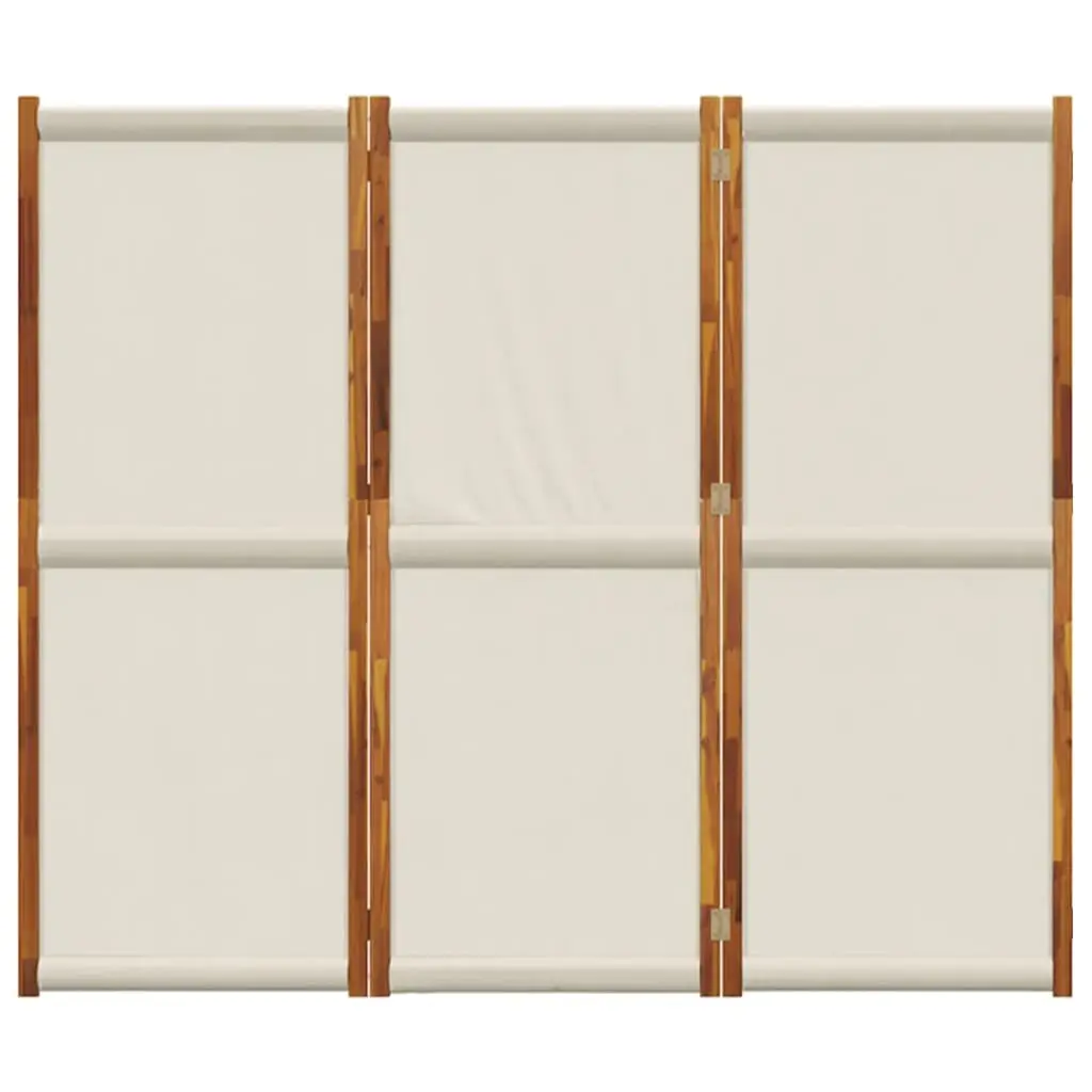 Folding Partition Grey 3-Panel Room Divider 210x180 cm Indoor Privacy Screen