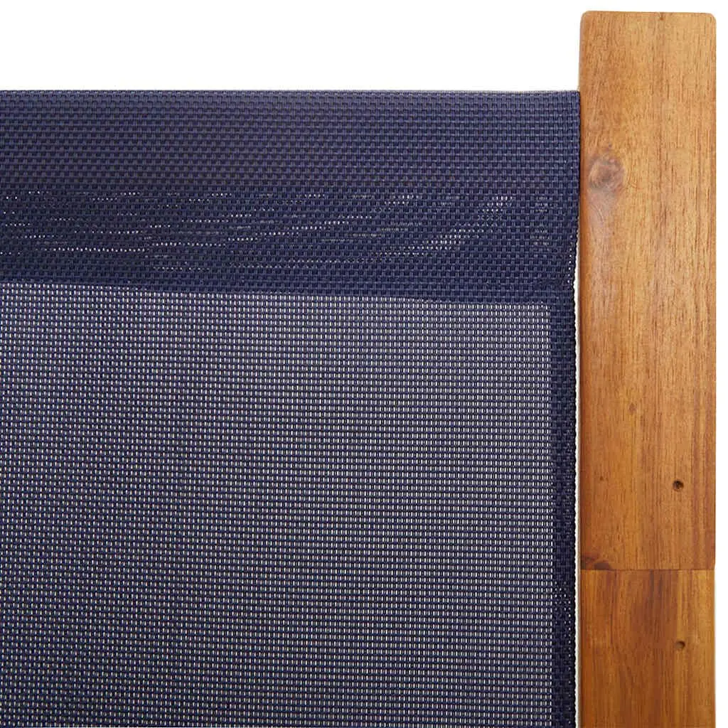6 Panel Folding Privacy Screen Dark Blue Indoor Outdoor Room Divider 420x180cm