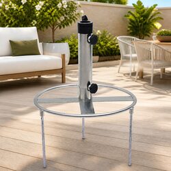 Compact and Strong Umbrella Holder with Ground Spikes