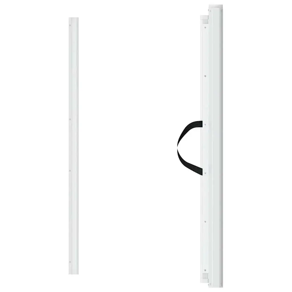 Retractable Pet Gate White 102.5x125 cm Portable Indoor Fence