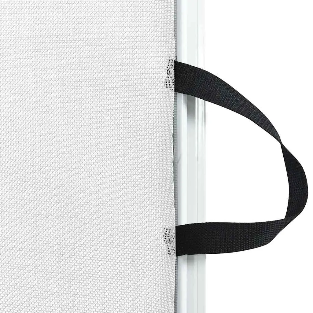 Retractable Pet Gate White 102.5x125 cm Portable Indoor Fence