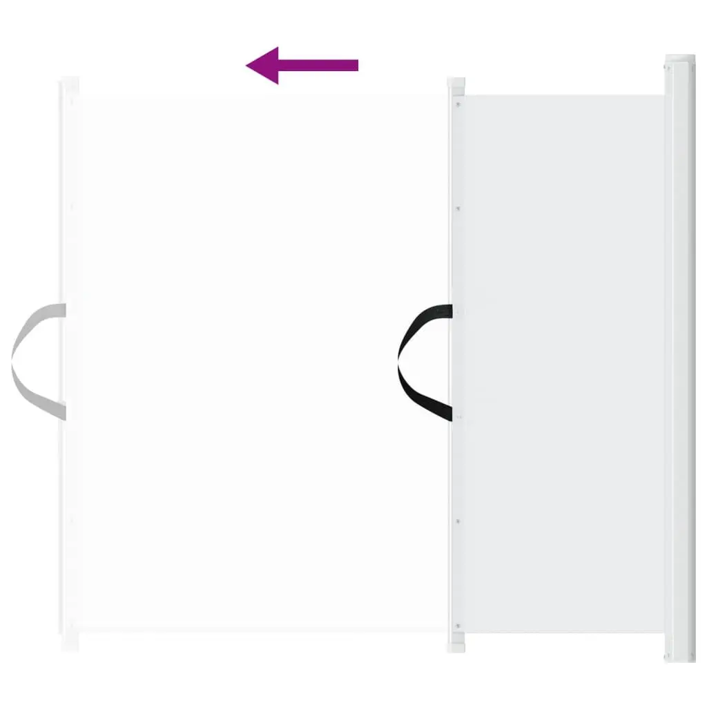 Retractable Pet Gate White Portable Indoor Outdoor Safety Barrier