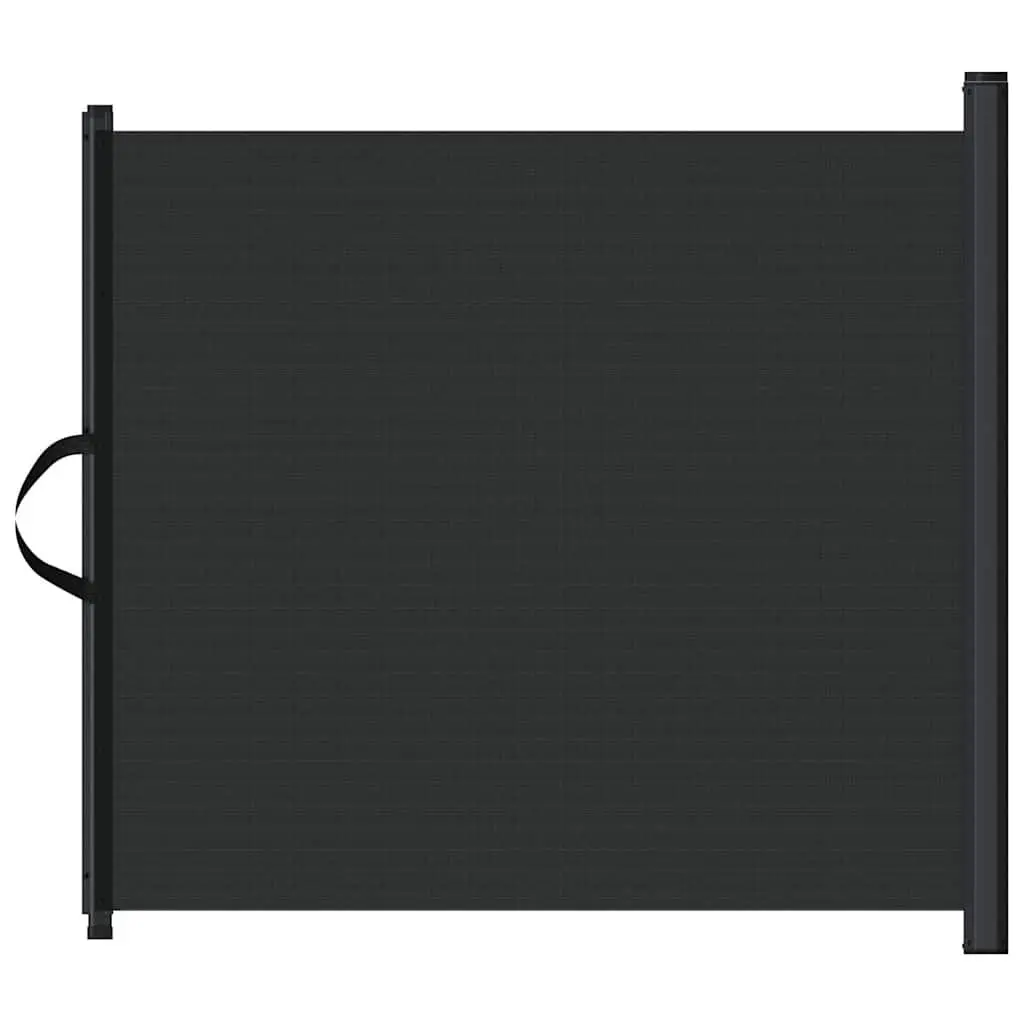 Retractable Pet Gate Black 82.5 x 125 cm Portable Safety Barrier