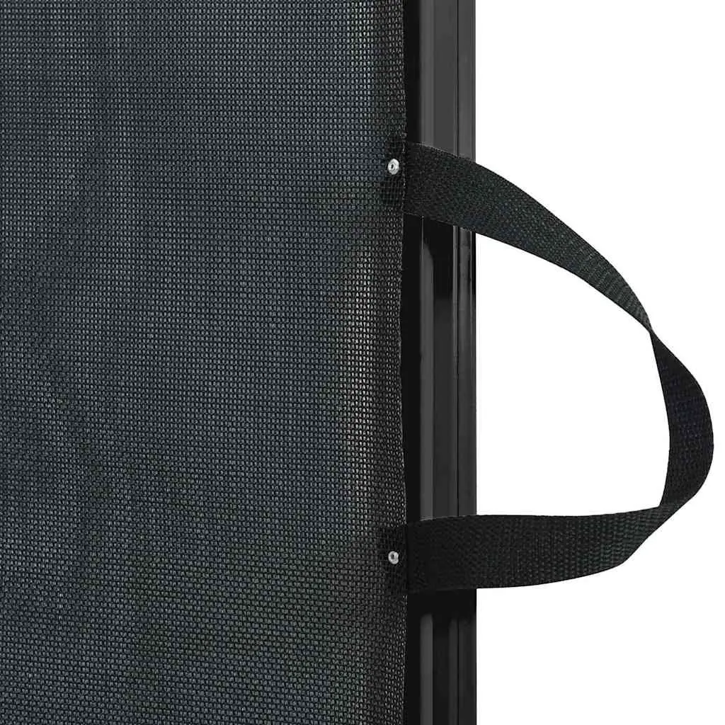 Retractable Pet Gate Black 82.5 x 125 cm Portable Safety Barrier