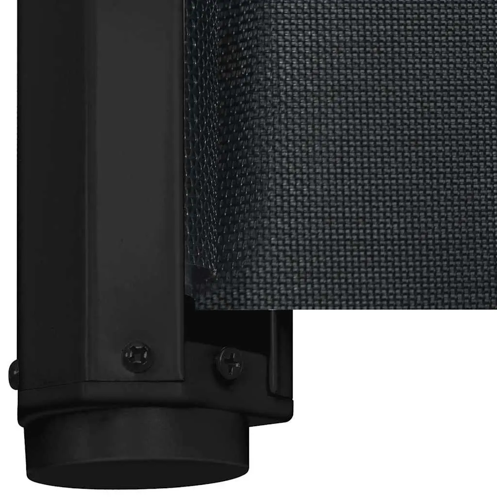 Retractable Pet Gate Black 82.5 x 125 cm Portable Safety Barrier