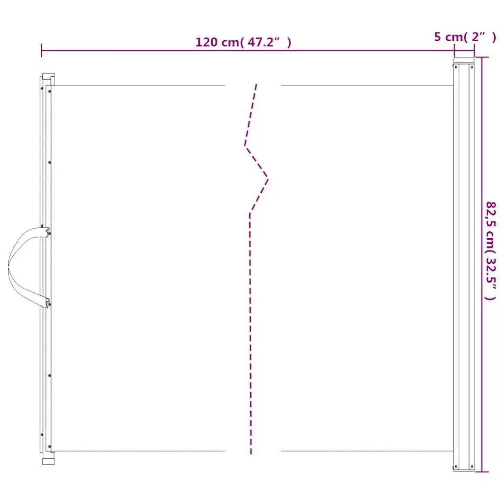 Retractable Pet Gate Black 82.5 x 125 cm Portable Safety Barrier