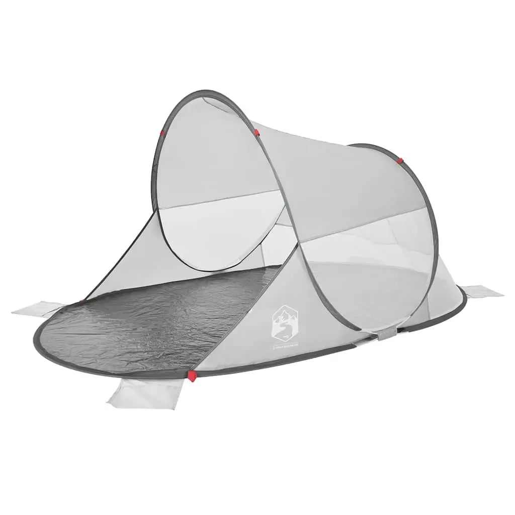 Beach Tent Pop-up Grey Waterproof Camping Shelter Portable Outdoor Shade
