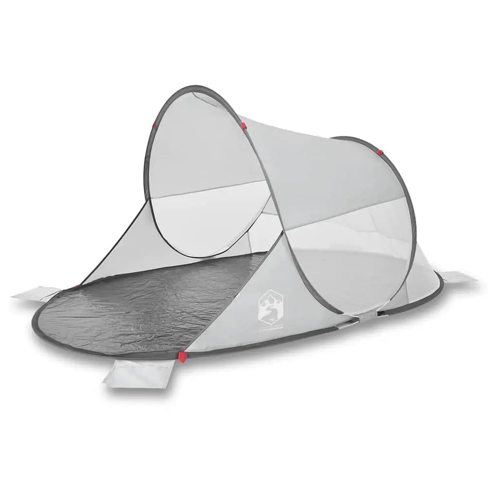 Beach Tent Pop-up Grey Waterproof Camping Shelter Portable Outdoor Shade
