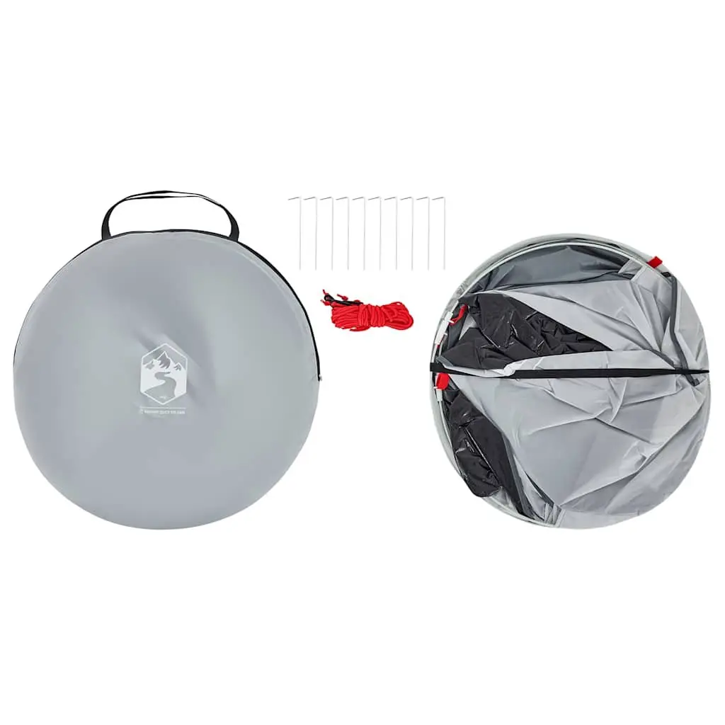 Beach Tent Pop-up Grey Waterproof Camping Shelter Portable Outdoor Shade