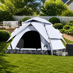Quick Setup 5-Person Dome Tent with Blackout Protection