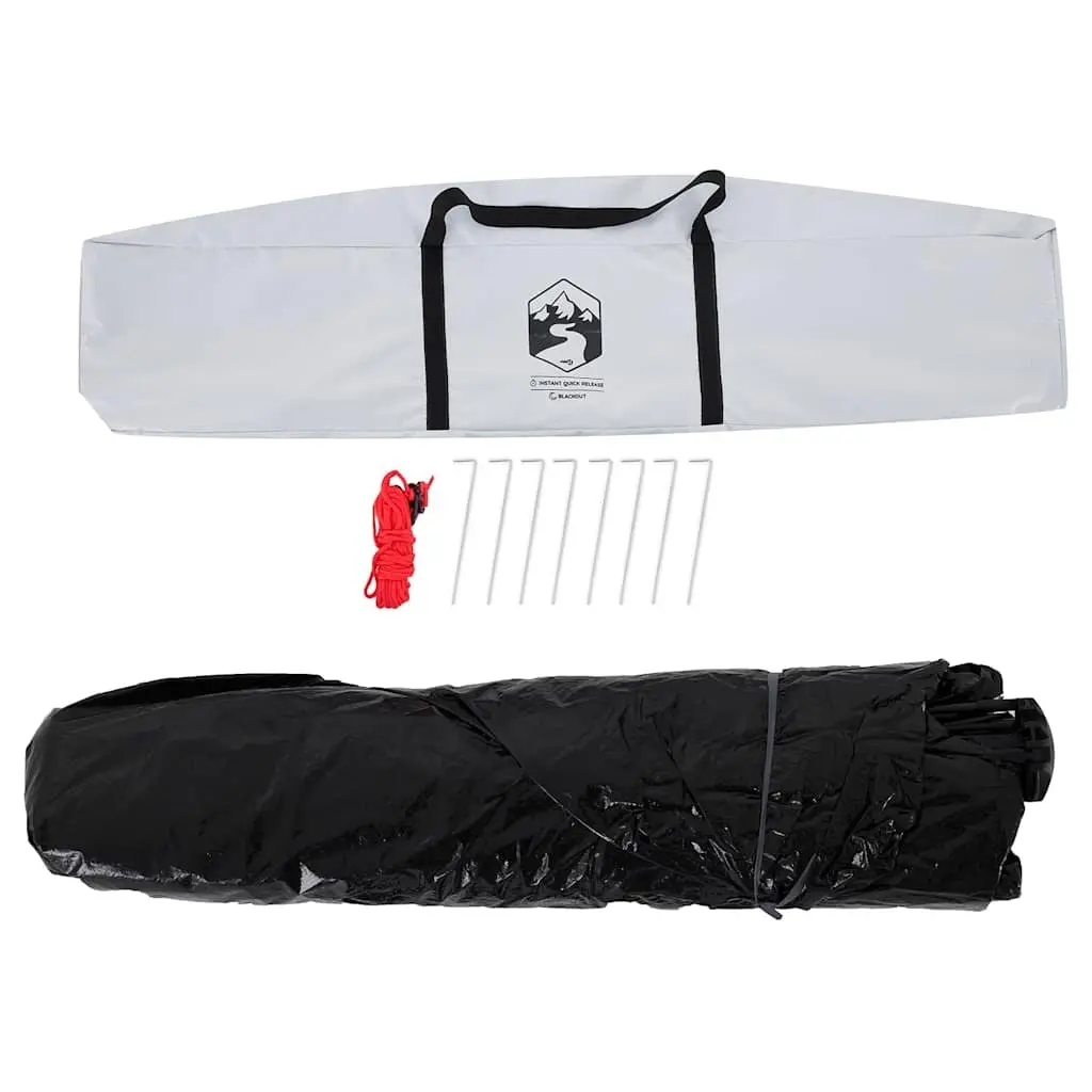 Camping Tent White 5-Person Dome Quick Release Setup Blackout Fabric