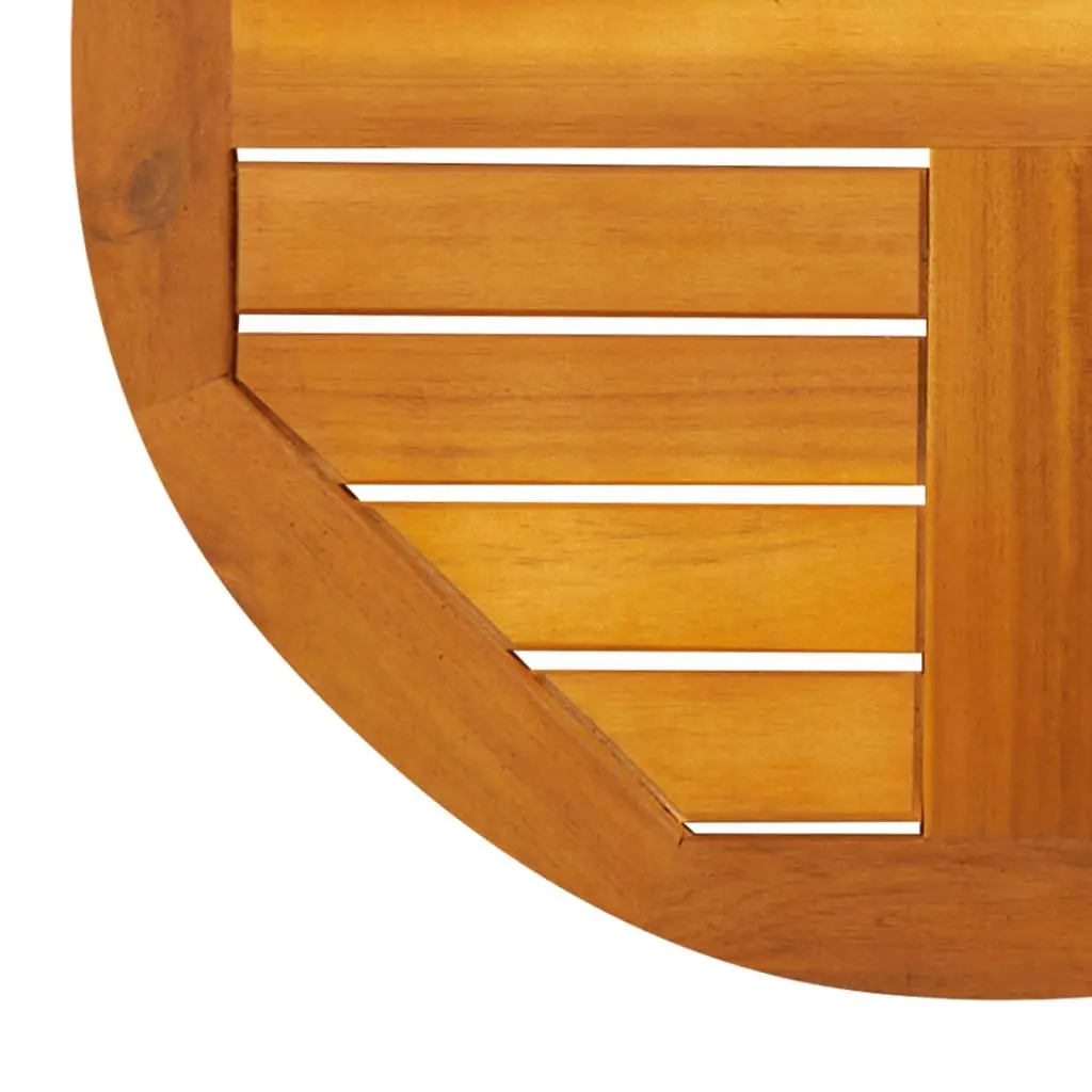 Solid Wood Table Top Brown Ø50x2 cm Acacia Replacement Furniture Surface