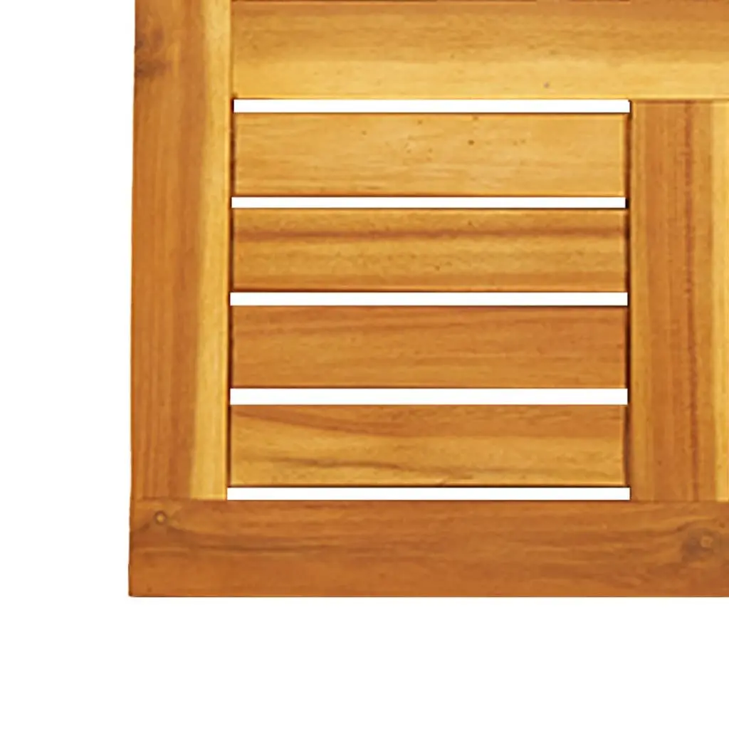 Square Wooden Table Top 50x50x2 cm Brown Replacement Tabletop Acacia Wood
