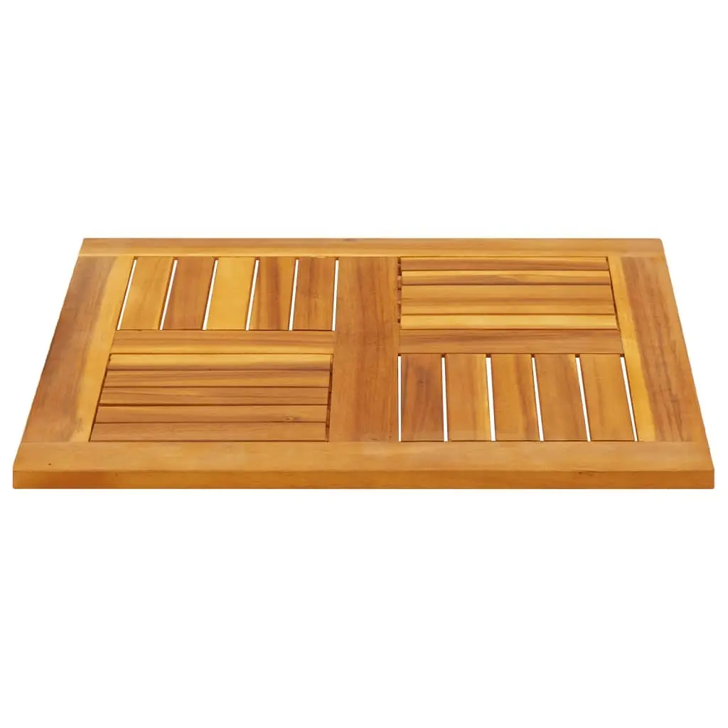 Acacia Wood Square Table Top Brown 60x60x2 cm Solid Replacement for Dining Garden