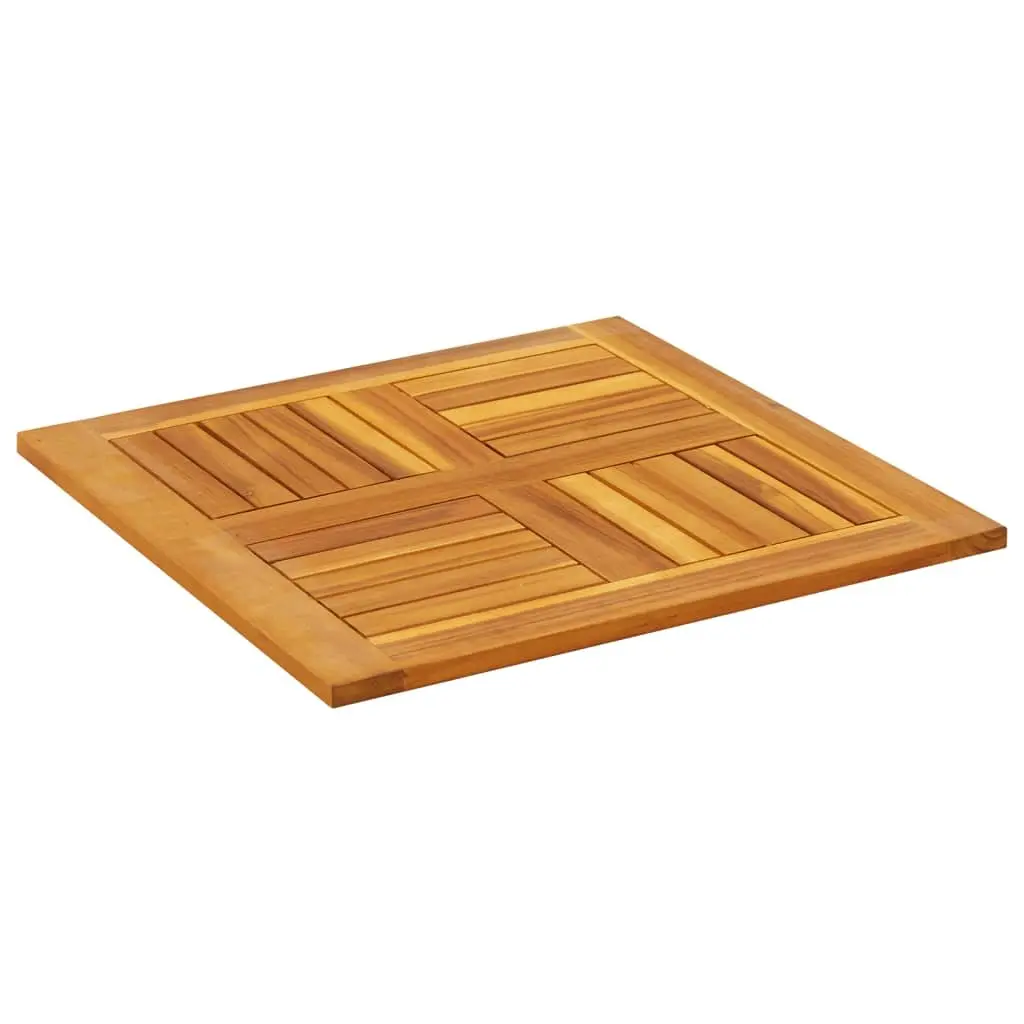 Acacia Wood Square Table Top Brown 60x60x2 cm Solid Replacement for Dining Garden