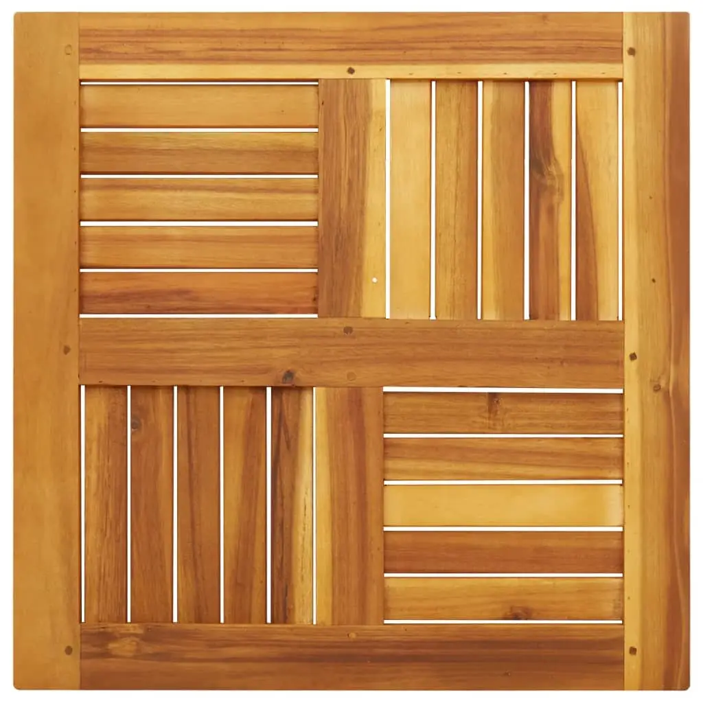 Acacia Wood Square Table Top Brown 60x60x2 cm Solid Replacement for Dining Garden
