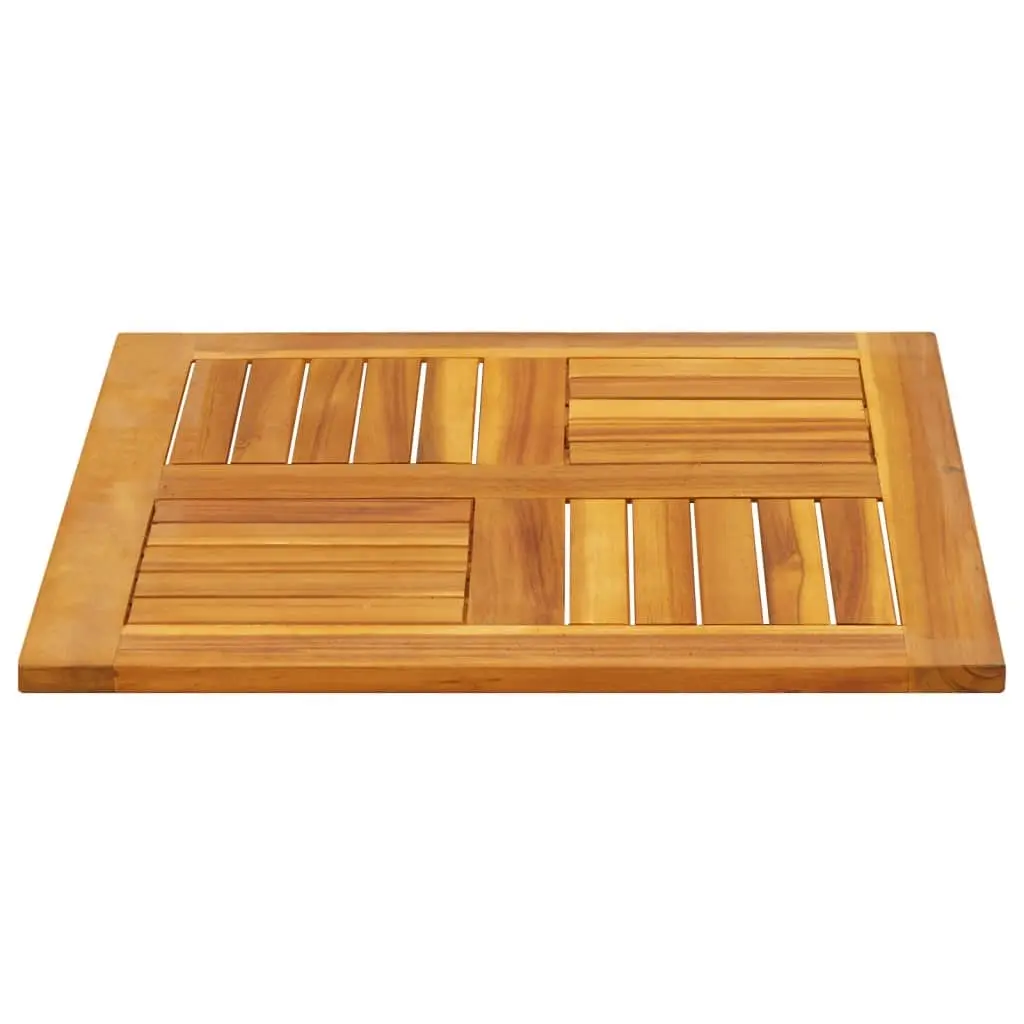 Acacia Wood Square Table Top Brown 60x60x2 cm Solid Replacement for Dining Garden