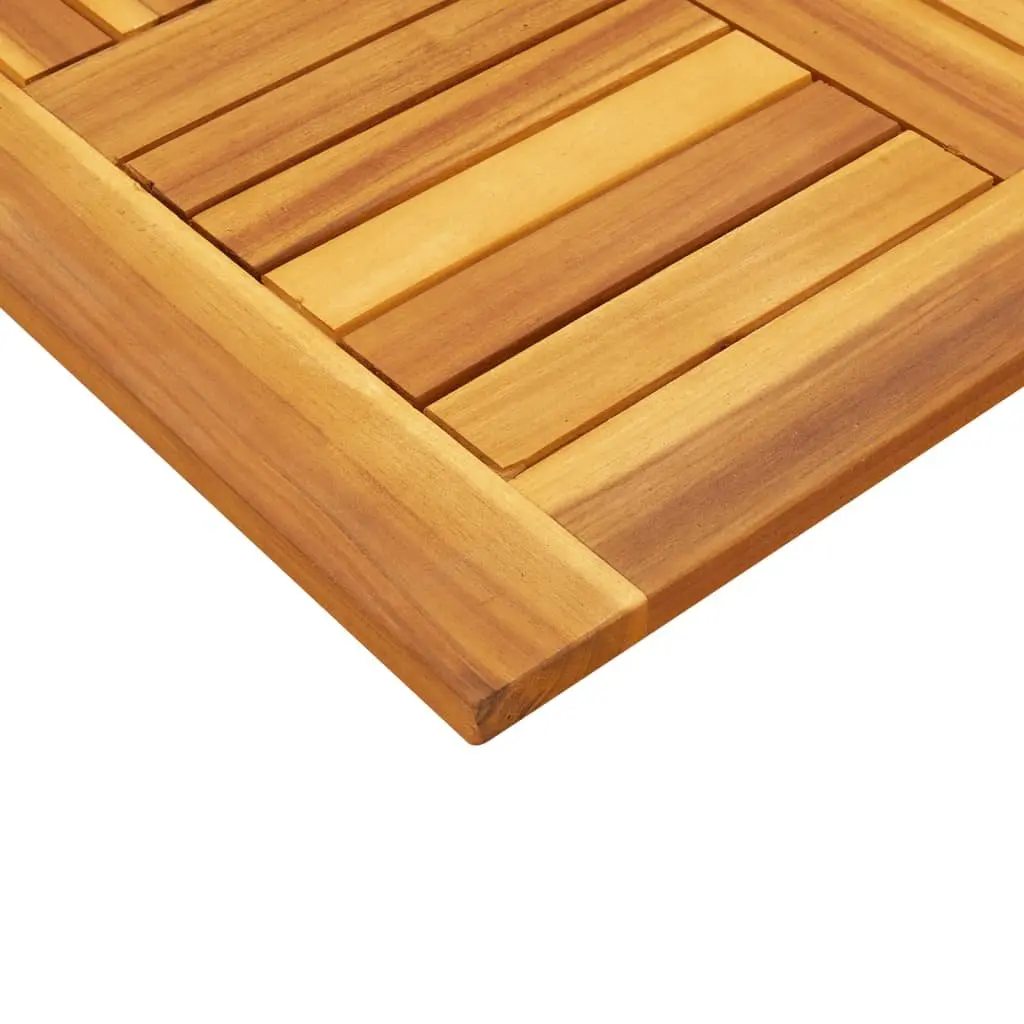 Acacia Wood Square Table Top Brown 60x60x2 cm Solid Replacement for Dining Garden
