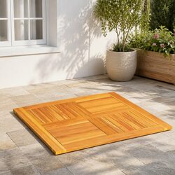 Compact Solid Acacia Wood Table Top 80x80cm