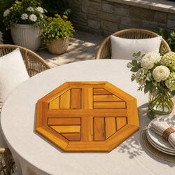 Compact and Reliable Wooden Table Top 40x40x2 cm