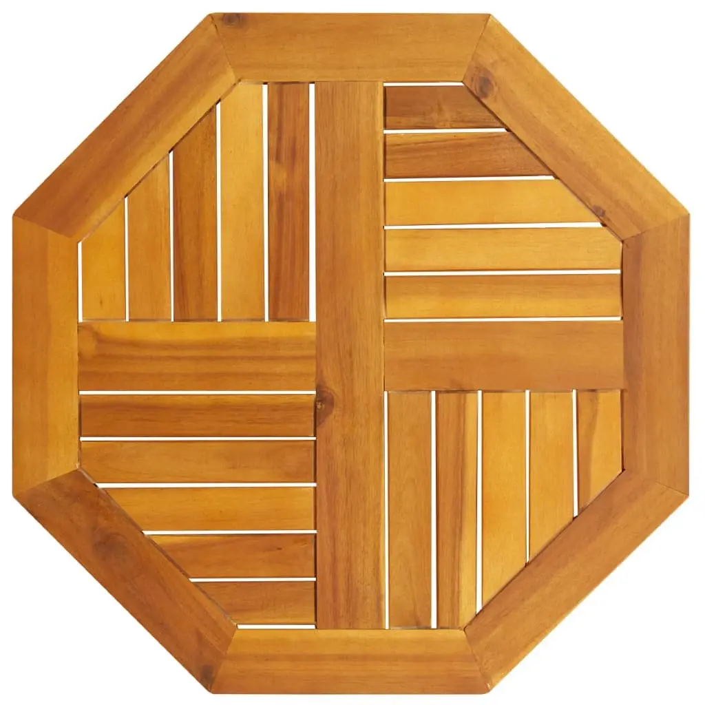 Octagonal Table Top Brown 60x60x2cm Solid Acacia Wood Outdoor Dining Replacement