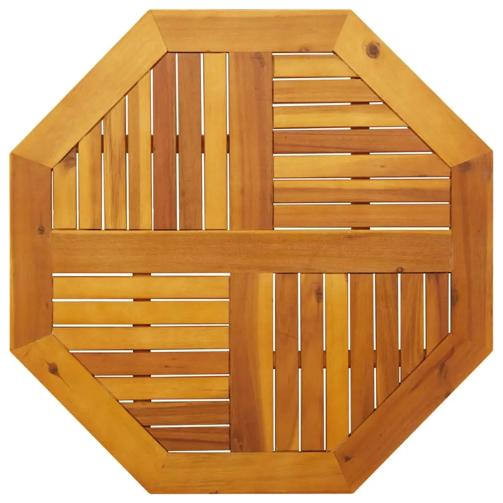 Octagonal Wooden Table Top Brown 80x80x2.2cm Solid Acacia Replacement Dining