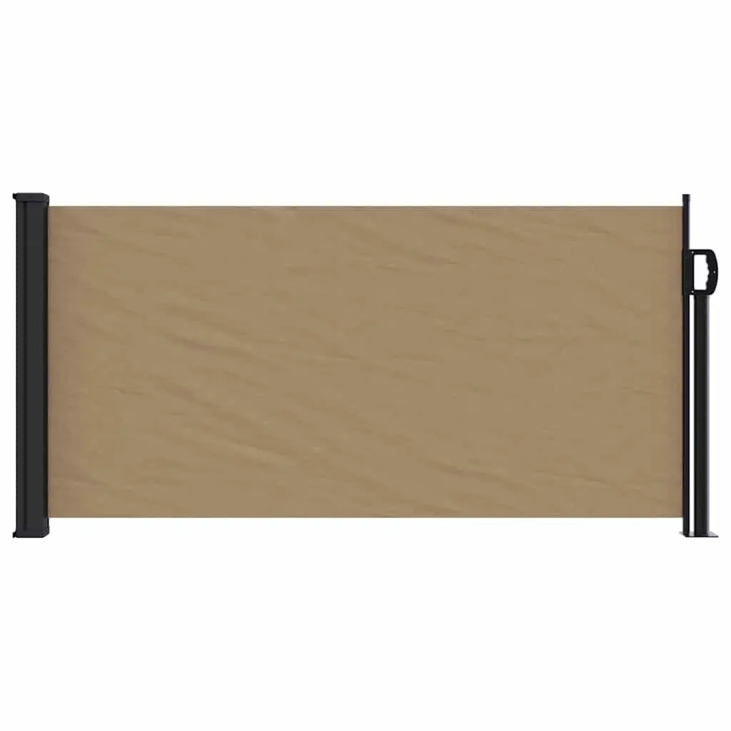 Retractable Side Awning Taupe 100 x 300 cm Outdoor Privacy Screen