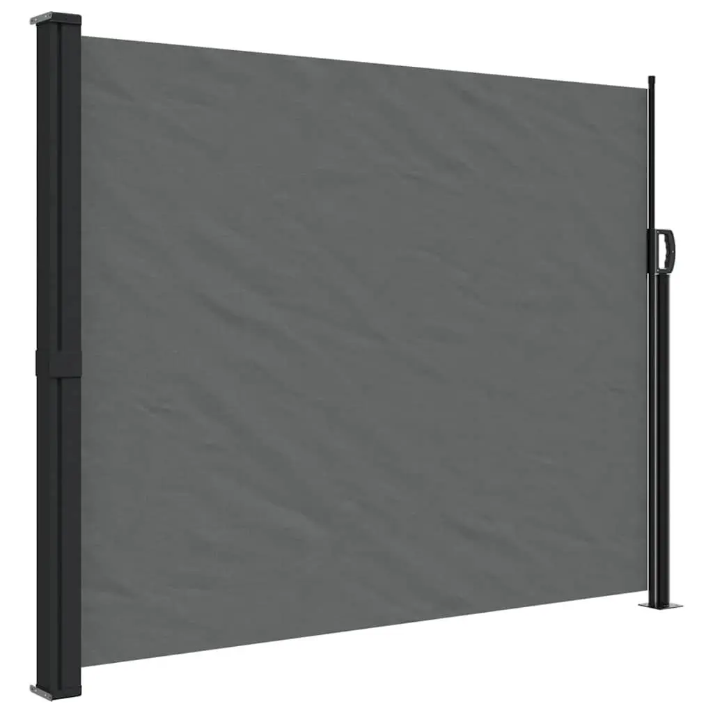 Retractable Side Awning Anthracite 160x300cm Privacy Screen for Garden Patio Balcony
