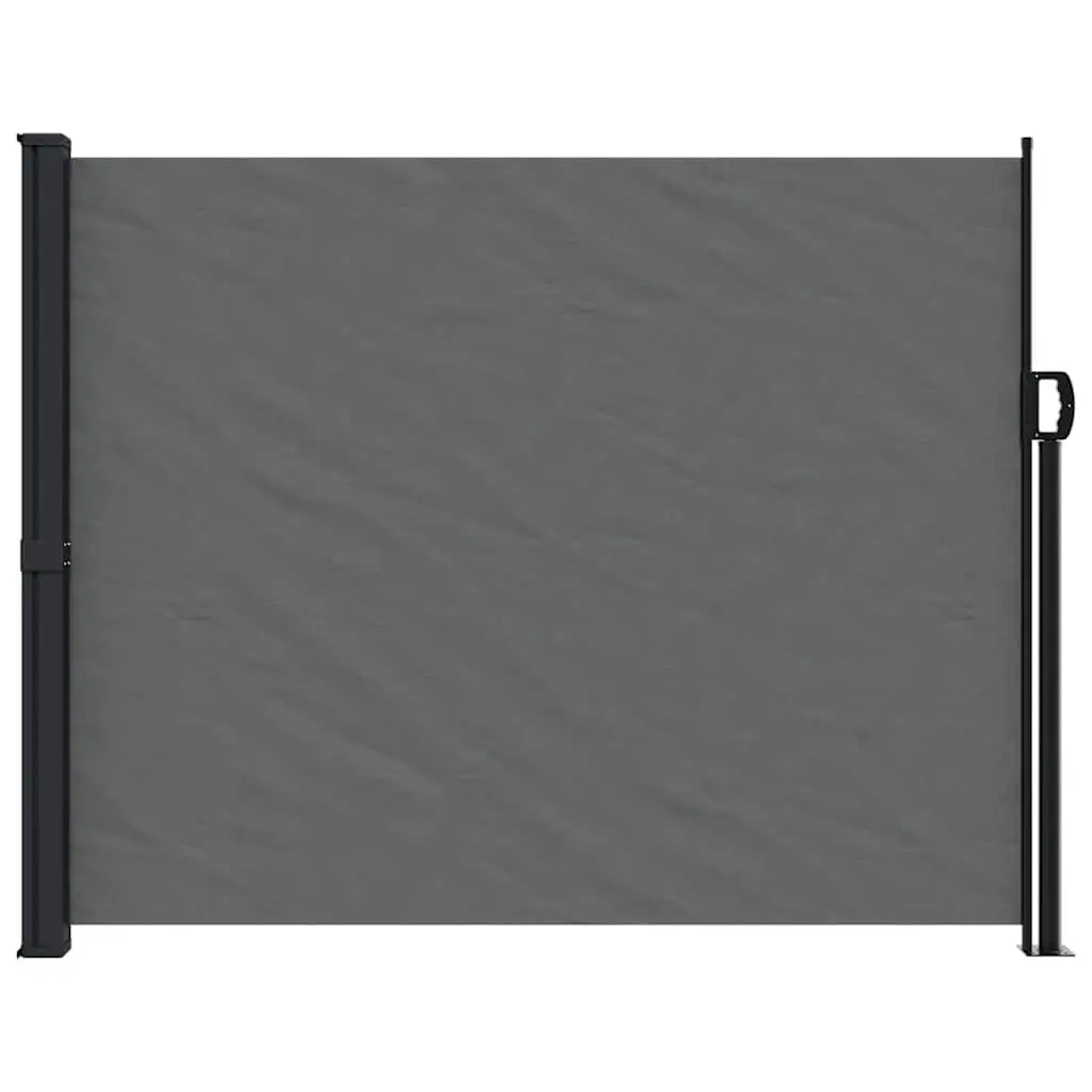 Retractable Side Awning Anthracite 160x300cm Privacy Screen for Garden Patio Balcony