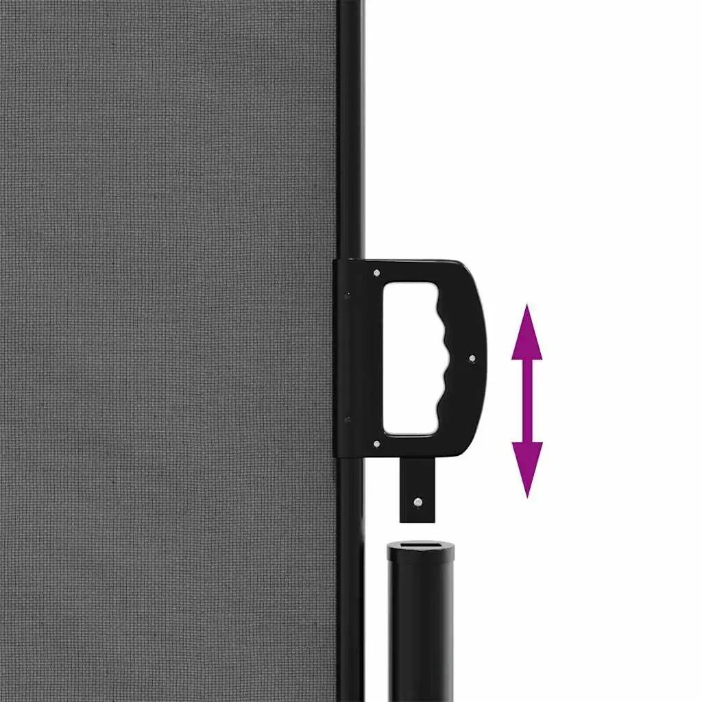 Retractable Side Awning Anthracite 160x300cm Privacy Screen for Garden Patio Balcony