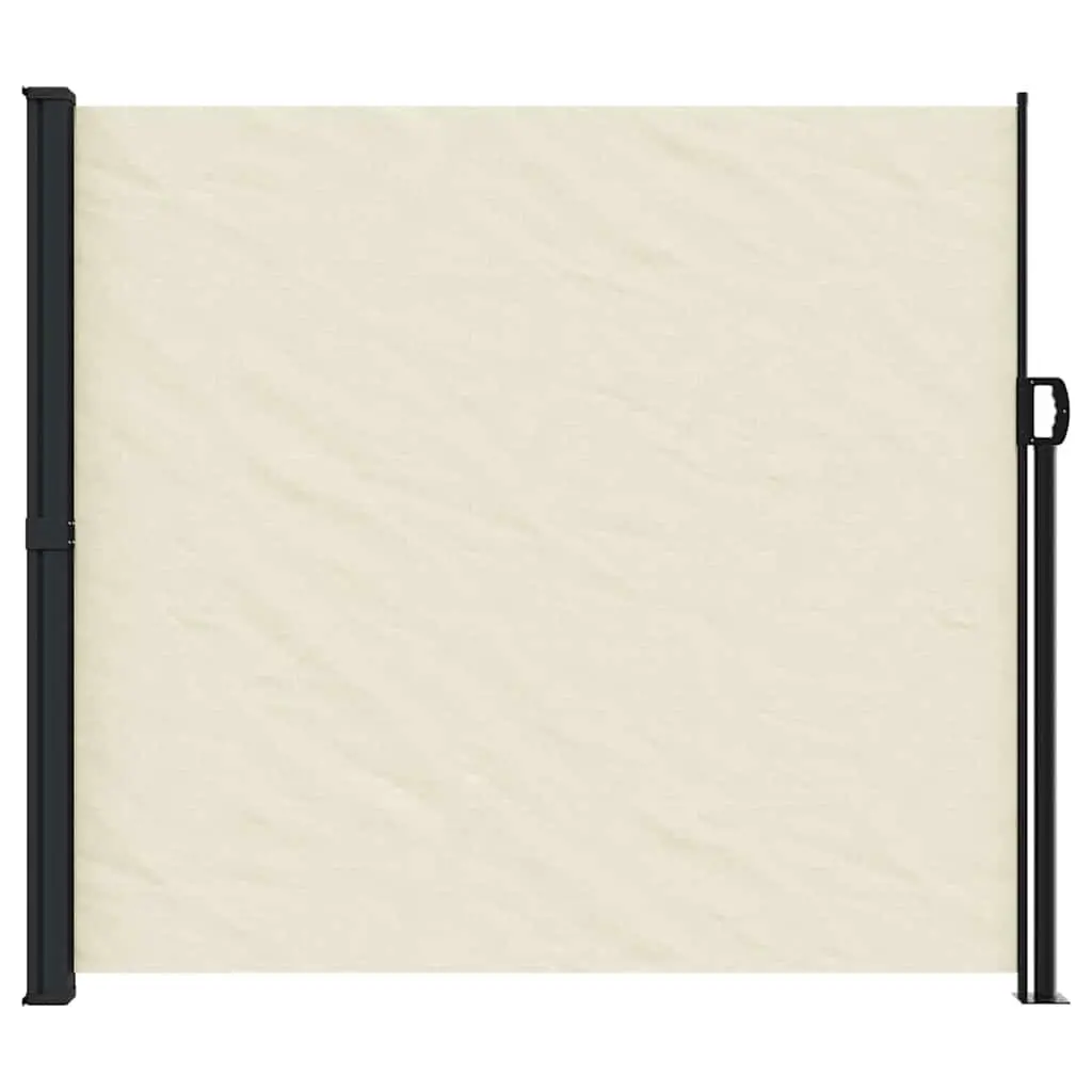 Retractable Side Awning Cream 180x300cm Outdoor Privacy Screen Garden Patio