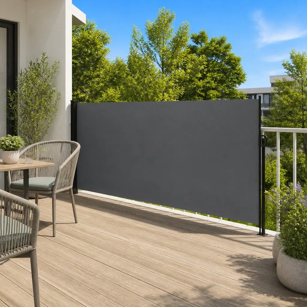 Retractable Side Awning Garden Screen Outdoor Patio Balcony Terrace Privacy