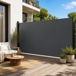 Retractable Side Awning Privacy Screen Outdoor Garden Patio Balcony Terrace