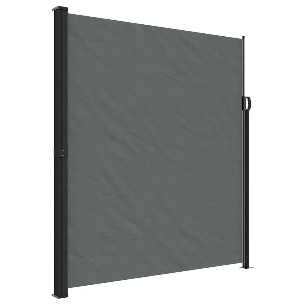 Retractable Side Awning Anthracite 220x300cm Privacy Screen Garden Shade