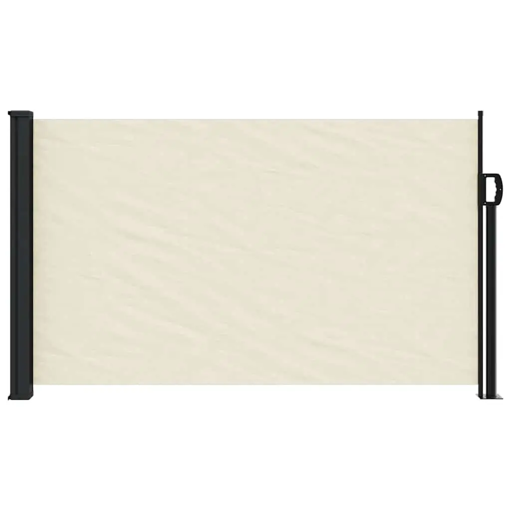 Retractable Side Awning Cream 120x500cm Outdoor Privacy Screen