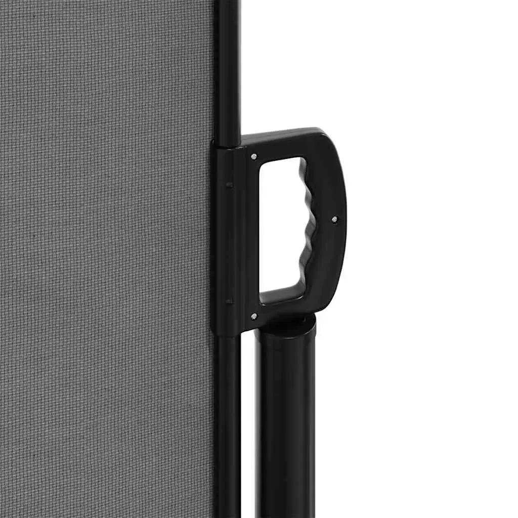 Retractable Awning 120x500cm Anthracite Outdoor Privacy Screen for Garden Shade and Terrace Use