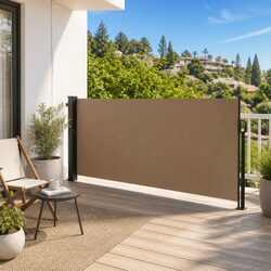 Compact and Versatile Retractable Side Awning 140x500cm